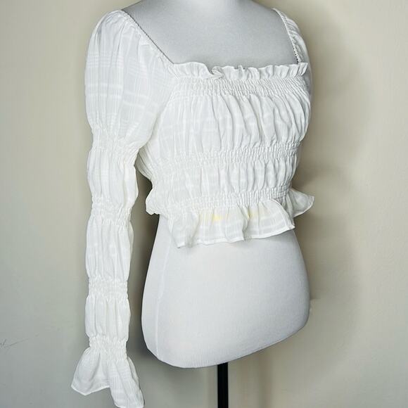 Princess Polly White Jolee Crop Top - Picture 3 of 9